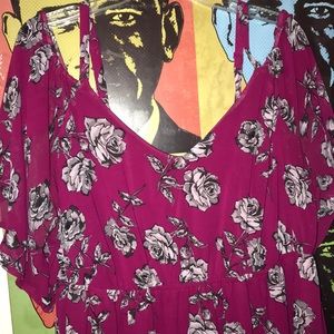 Torrid Rose Strap and Sleeve Dress